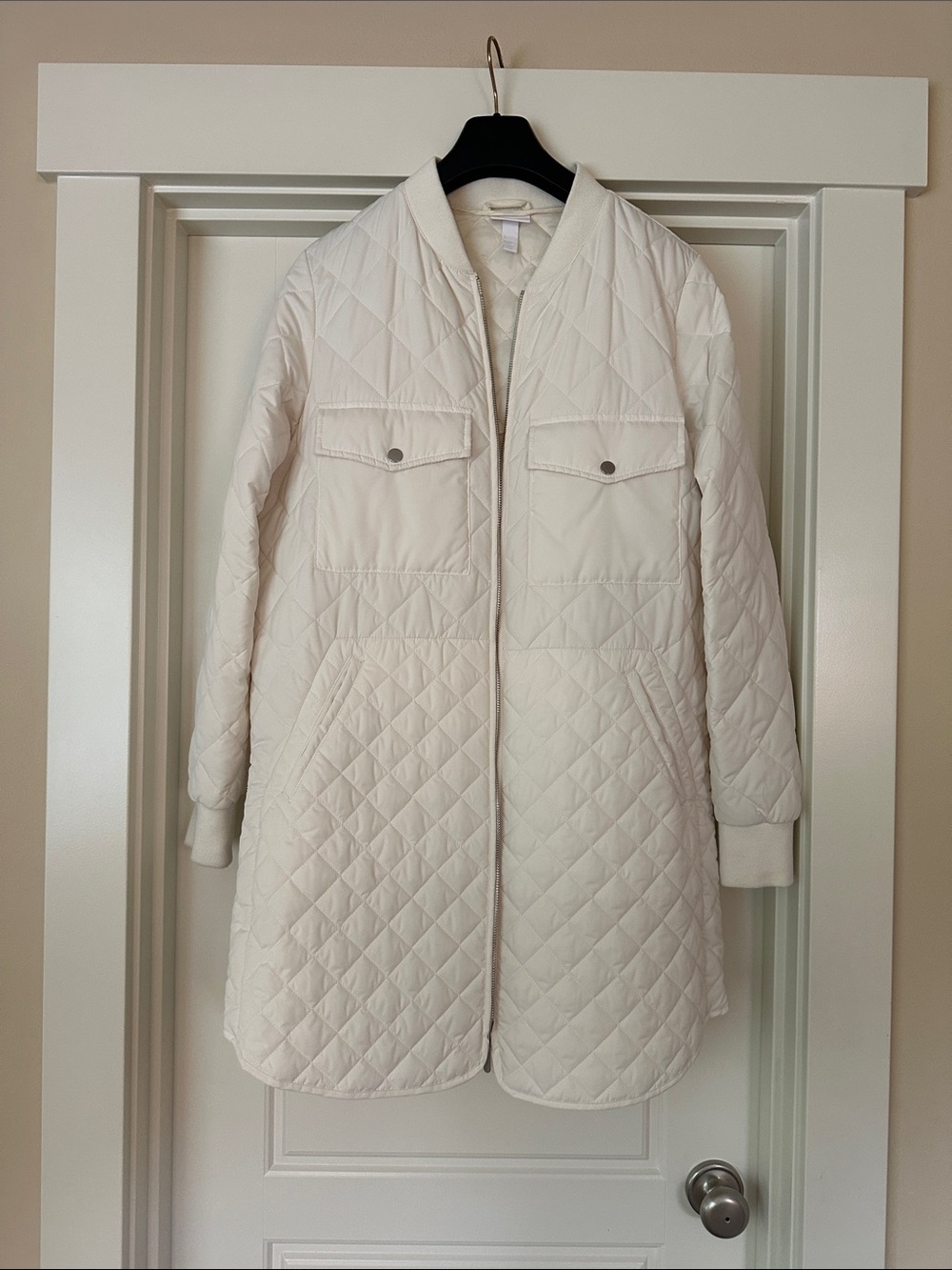 Zella Ivory Lightweight Quilted Jacket